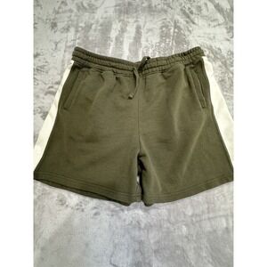 Forever 21 Fleece Shorts Men's Size 2XL Olive Green Drawstring Soft EUC